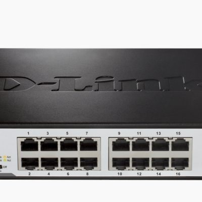 D-Link 16-Port 10/100/1000Mbps Copper Gigabit Ethernet Switch, rack mountable