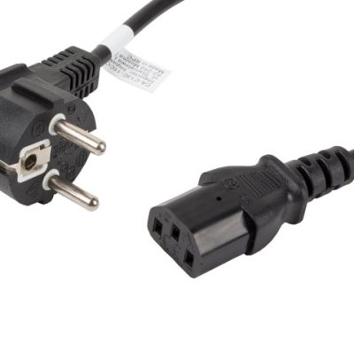 Lanberg CEE 7/7 -> IEC 320 C13 power cord 1.8m VDE, black