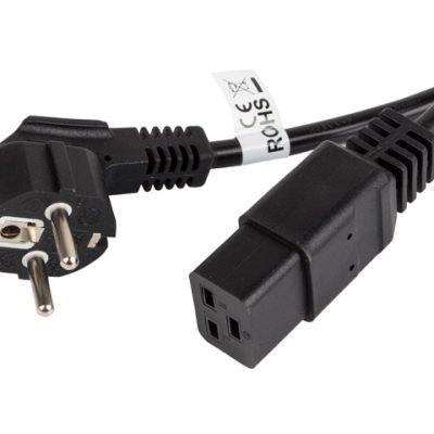 Lanberg CEE 7/7 -> IEC 320 C19 power cord 16A 1.8m VDE, black