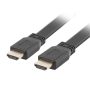 Lanberg HDMI M M V2.0 cable 0.5m 4K flat black