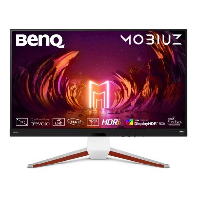 BenQ MOBIUZ EX3210U 31.5″ IPS, 1ms, 144Hz, 3840×2160 4K, 98% P3, 99% AdobeRGB, HDR 600, HDRi, 1000:1, HDRi, B.I.+,LBL, Black eQualizer , 300 cd/m2, HDMI 2.1 x2, DP, USB 3.0Hub, treVolo 2Wx2+5W woofer, HAdj.100mm, Tilt -5 – 15, Swivel 15/15, White