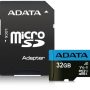 ADATA 32GB MicroSDHC UHS-I CLASS 10 with adapter