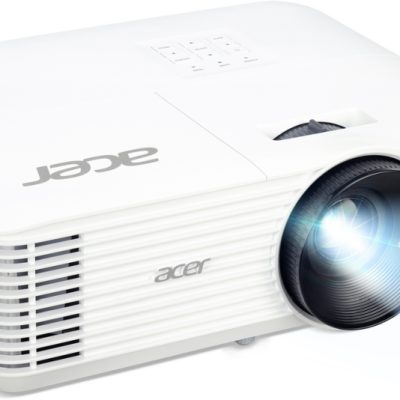 Acer Projector H5386BDi, DLP, WXGA (1280×720), 5000 ANSI Lumens, 20 000:1, 1.1x, 3D ready, 24/7 opertion, HDMI 1.4, VGA, DC Out(5V/1.5A, USB Type A), RS-232, RCA, Audio in/out, Wireless dongle included,Bluelight Shield, Speaker 3W, Bag, 2.75kg, 2?, White
