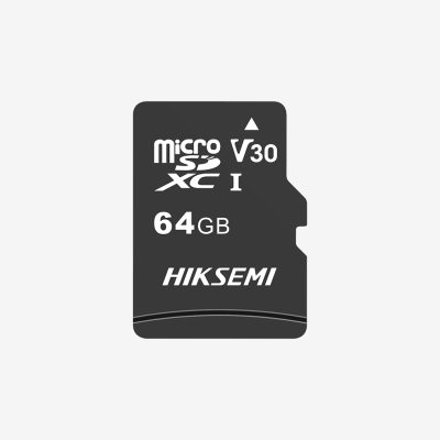 Hiksemi microSDXC 64G, Class 10 and UHS-I TLC, Up to 92MB/s read speed, 30MB/s write speed, V30 with Adapter