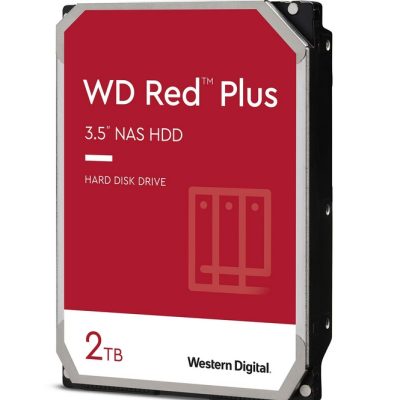Western Digital Red 2TB Plus ( 3.5″, 128MB, 5400 RPM, SATA 6Gb/s )