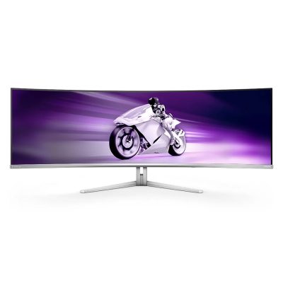 Philips Evnia 49M2C8900, 48.8″ Curved 1800R QD-OLED, 5120×1440@240Hz, 0.03 GtG, Brightness 1000, 1000000:1, DCR 80M:1, Adaptive Sync, FlickerFree, Low Blue Mode, 7.5Wx4+DTS, Tilt, Height Adjust, Swivel, 2xHDMI, DP, USB hub