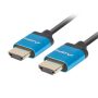 Lanberg HDMI M M V2.0 4K cable 0.5m slim black