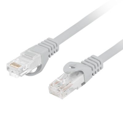 Lanberg patchcord CAT.6 UTP LSZH CCA 5m Fluke Passed, Grey