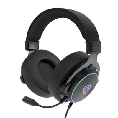 Genesis Headset Neon 764 with microphone, RGB illumination, USB, Black