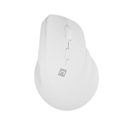 Natec Vertical Mouse Crake 2 Wireless, 2400DPI Bluetooth 5.2 + 2.4 GHz White