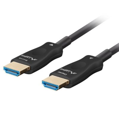 Lanberg HDMI M/M v2.1 cable 50m optical black aoc