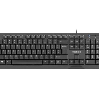 Natec Keyboard Trout US Layout Slim, Black