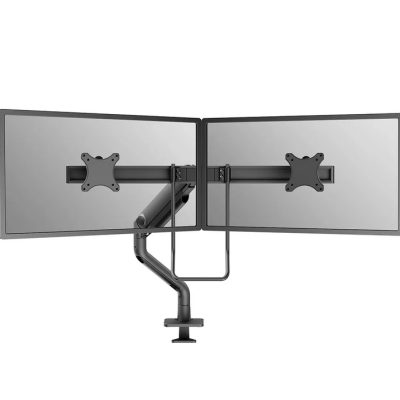 Neomounts Next One Desk Mount, double display crossbar (topfix clamp/grommet)