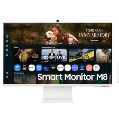 Samsung 32FM801 32″ VA SMART 3840×2160, Bluetooth 4.2, WiFi 5, USB-C 65W, 2xUSB, 2xHDMI , Speakers, White