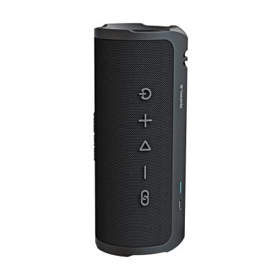HiFuture Ripple Black, 2-Way Speaker System, 20W*1+10W*1, IPX7 Waterproof, Up to 12 Hours Playtime, Bluetooth 5.3, Pair to Play (TWS Mode)