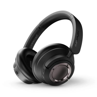 HiFuture FutureTour X Black, Hybrid Active Noise Canceling, 35-Hour Playtime, Memory Protein Foam Cover, AI Enhanced Crystal-Clear Call, Wireless 5.4, AUX Cable