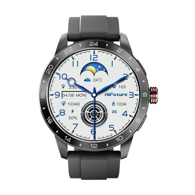 HiFuture Flex 2 Black, 1.39″ FHD, 360?360, Bluetooth Call, IP68 Waterproof, 24/7 True Heart Rate & Blood Oxygen Sensor, Up to 10 days daily use, 100+ Sports Mode