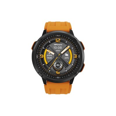 HiFuture MIX3 Orange, 1.43″ AMOLED, 466*466, Powered by Dual Core & Syntra AI, Bluetooth Call, 3ATM Waterproof, Compass & Altimeter, 24/7 True Heart Rate & Blood Oxygen Sensor, Up to 10 days daily use