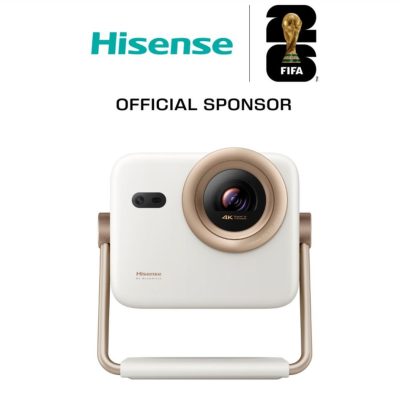 Hisense projector M2SE-PRO Home Cinema,Ultra HD (3840×2160),HDMI 1x, 1300Lumens, 1000:1, 2 x10W,VidaaU7, 65″-200″, White