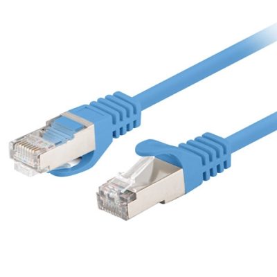 Lanberg patch cord CAT.6 FTP 0.25m fluke passed (10-pack), blue