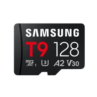 Samsung 128GB micro SD Card T9 UHS-I Read 200MB/s – Write 130MB/s Class 10 U3 V30 A2