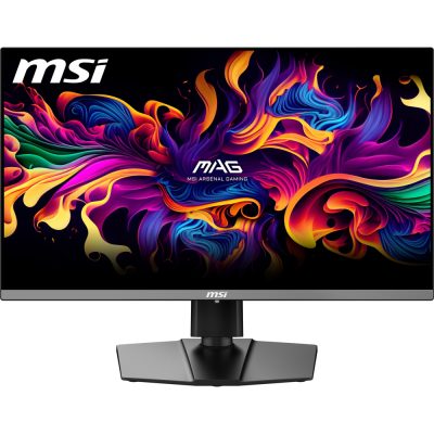 MSI MAG 272QP QD-OLED X50 Gaming Monitor, 26.5″, 0.03ms, 500Hz, 2560×1440, G-SYNC, AMD FreeSync Premium Pro, AI Vision, Console Mode, ClearMR 21000, HDR True Black 500, Type-C(15W PD), DP(1.4a), 2xHDMI(2.1), Pivot, Heigh Adj., VESA 100, Black, 8kg