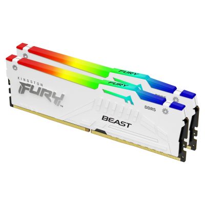 Kingston FURY Beast RGB 64GB (2x32GB) DDR5 5600 MHz CL36 White