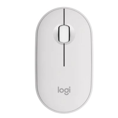 Logitech Pebble Mouse 2 M350s – TONAL WHITE – BT – N/A – EMEA-808 – DONGLELESS