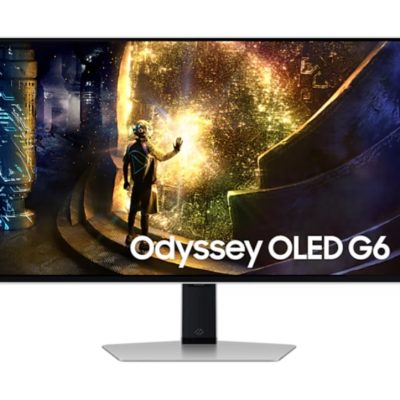 Samsung 27DG610 27″ Odyssey G6 Smart, OLED, 240 Hz, 1 ms GTG, 2560×1440, DP 1.4, 2xHDMI 2.1, 2xUSB, Wi-Fi, Bluetooth, Tizen, Silver