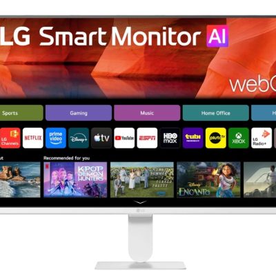 LG 27U511SB-W, 27″ IPS Smart webOS23, 120Hz, 5ms, 1500:1, 250cd/m, FHD 1920×1080, ThinQ, sRGB 99%, HDR 10, HDMI, USB, Bluetooth, AirPlay 2, Speacers 5W x 2, Tilt, White