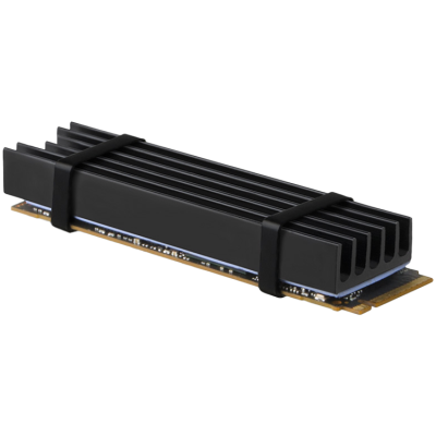 AXAGON CLR-M2L10 passive – M.2 SSD, 80mm SSD, ALU body, silicone thermal pads, height 10mm