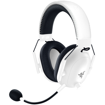 RAZER BlackShark V2 Pro (2023) – White, Wireless Gaming Headset, Razer TriForce Titanium Driver 50 mm, Oval Ear Cushions, Detachable Super Wideband microphone, THX Spatial Audio,