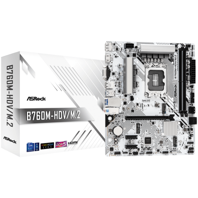 ASROCK B760M-HDV/M.2 mATX LGA1700 DDR5