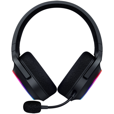 Razer Barracuda X Chroma, Gaming Headset, Black, Oval Ear Cushions, 2.4 GHz Wireless / Bluetooth, Breathable Fabric with Memory Foam Cushions, Detachable Razer™ HyperClear