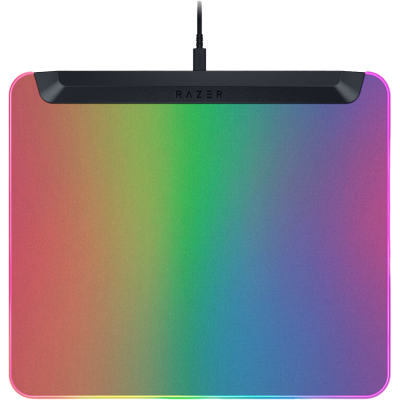 Razer Firefly V2 Pro, Fully Illuminated RGB Gaming Mouse Mat, Edge-to-Edge Backlit Design, 15-Zone Chroma Lighting, Integrated USB 2.0 Port