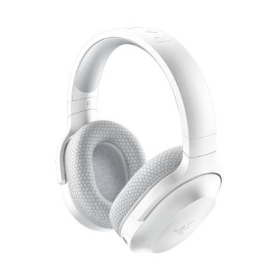 Razer Barracuda X Mercury White Wireless Multi-platform Gaming and Mobile Headset, Razer TriForce 40mm Drivers, Detachable HyperClear Cardioid Mic, Ultra-soft FlowKnit mem foam,