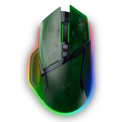 Razer Basilisk V3 Pro 35K Phantom Green Edition, Gaming mouse, Ergonomic Wireless Gaming Mouse, Charging Cable USB Type C, 30000DPI, Optical Mouse Switches Gen-3, 63 g, Focus Pro