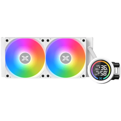 Xigmatek LK Pro 240 Digital Arctic (WH AIO,Digital LCD Pump & 240mm PWM Fan,Mini ARGB Controller,Intel & AMD & 20xx)