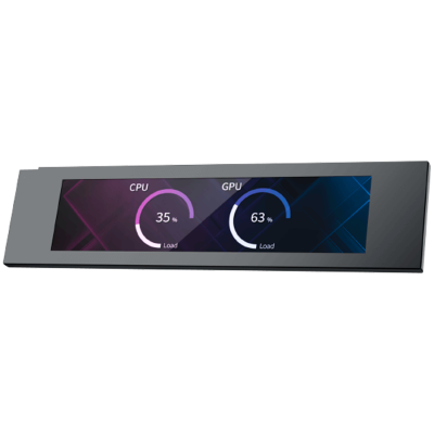 XIGMATEK 9″ LCD Screen Kit – Black EN48654 (BK,For Pano II Series Black Chassis,Magnetic Bracket,HDMI & USB Cable,Brown Box)